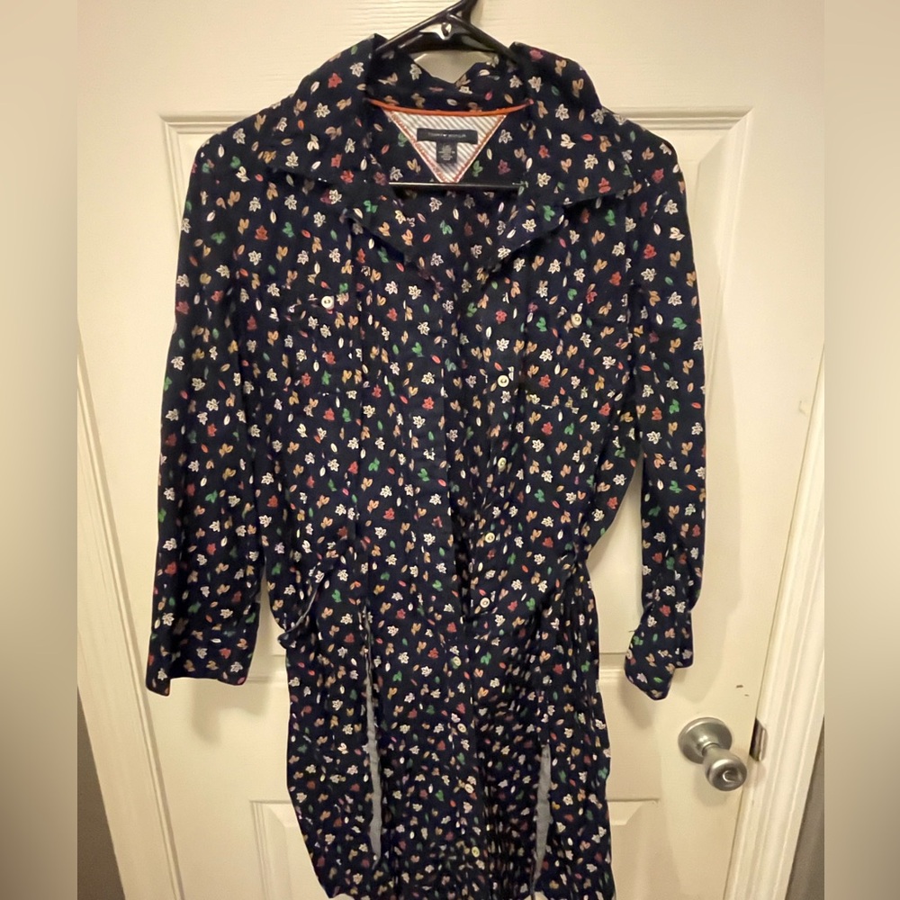 Fall Dress with Leaves